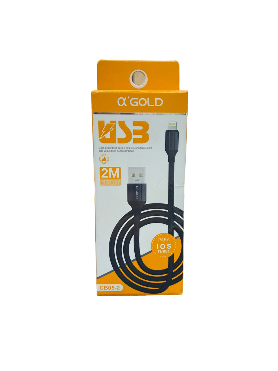  DESCRIÇÃOCABO USB IPHONE 2 METROS GOLD CB05 2 CABO USB IPHONE 2 METROS GOLD CB05 2